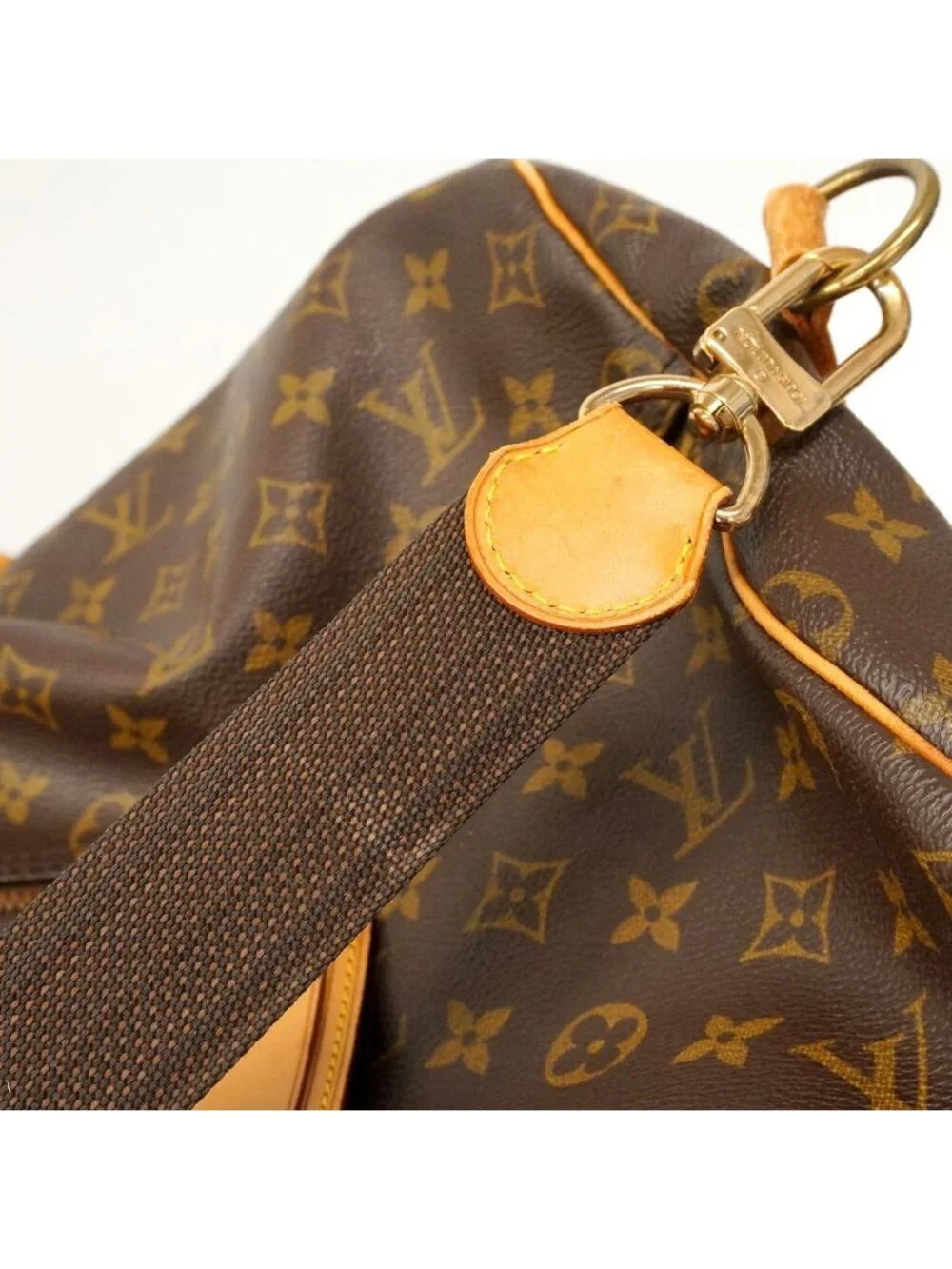 Louis Vuitton Boston Bag Monogram Sac Polochon Brown